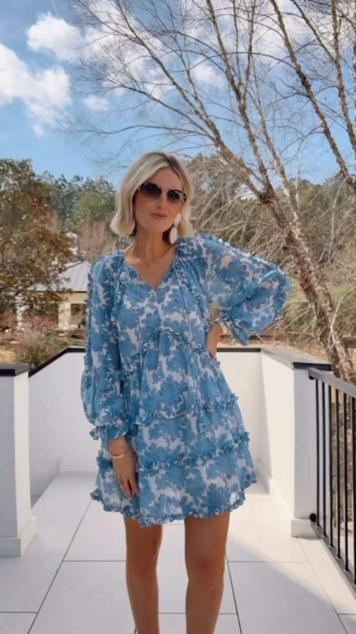 This look is so easy and feminine! I would wear this for family photos, brunch, church, or any summer-spring outing! Wearing XS, use code LOVERLY20 at checkout for 20% off!

Loverly grey, spring dresses, blue floral mini dress, anthro sale, womens dresses, vacation outfit ideas, easy everyday dress, capsule wardrobe 

 #LTKSeasonal #LTKSaleAlert #LTKTravel