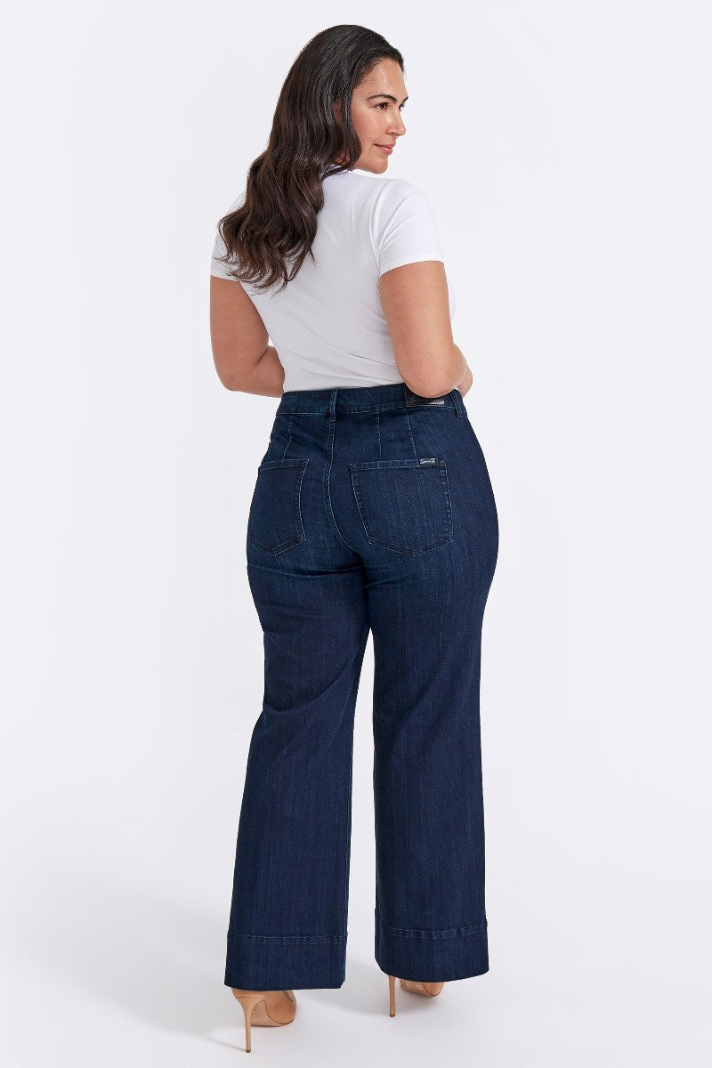 High Rise Pintuck Wide Leg Jean | Seven7 Jeans