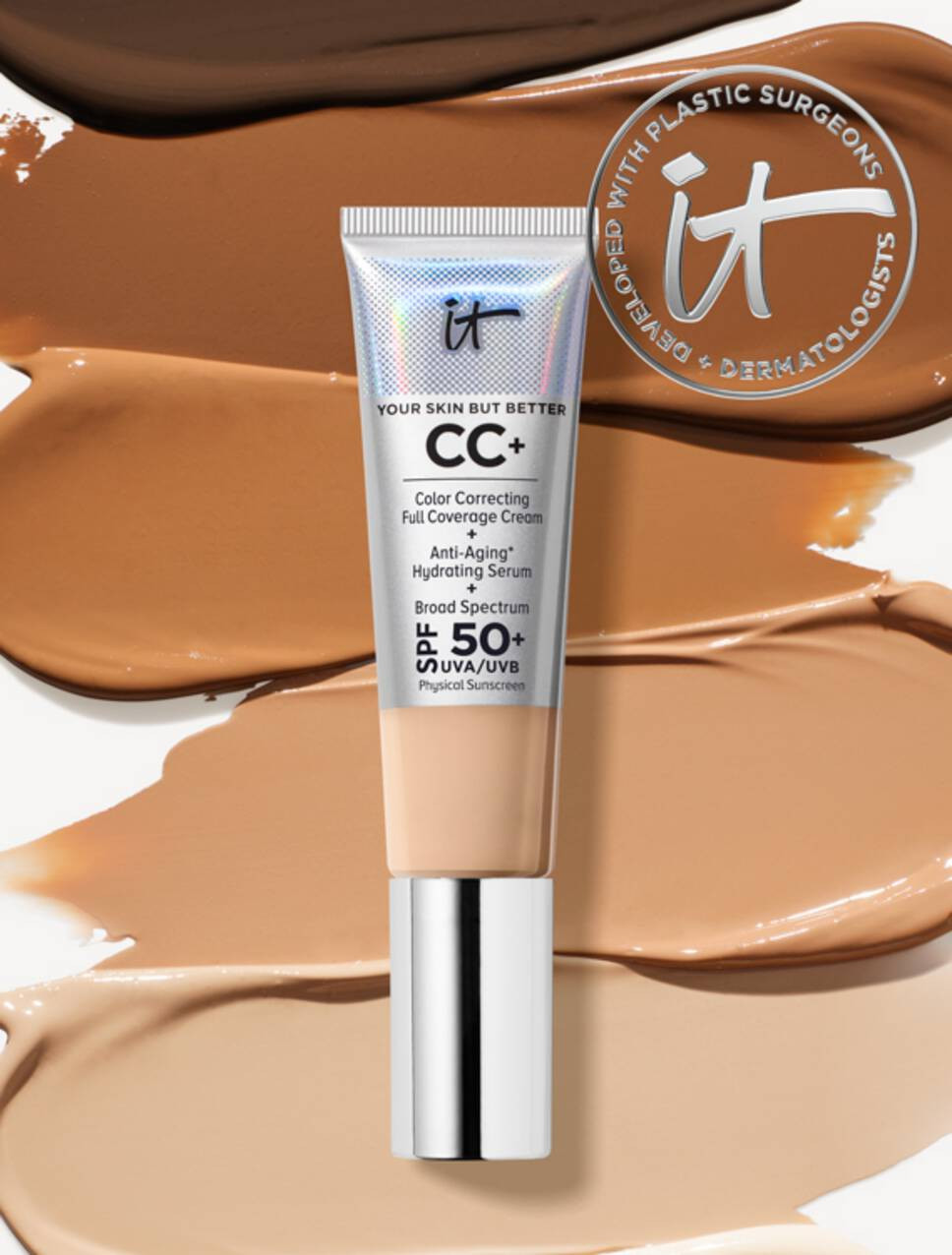 CC+ Cream Full-Coverage Foundation with SPF 50+ | IT Cosmetics (US)