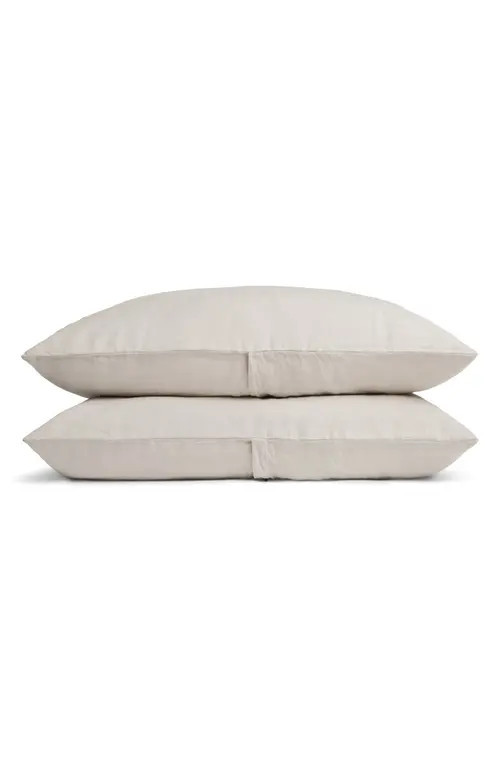 Parachute Set of 2 Linen Pillowcases in Bone at Nordstrom, Size Standard | Nordstrom