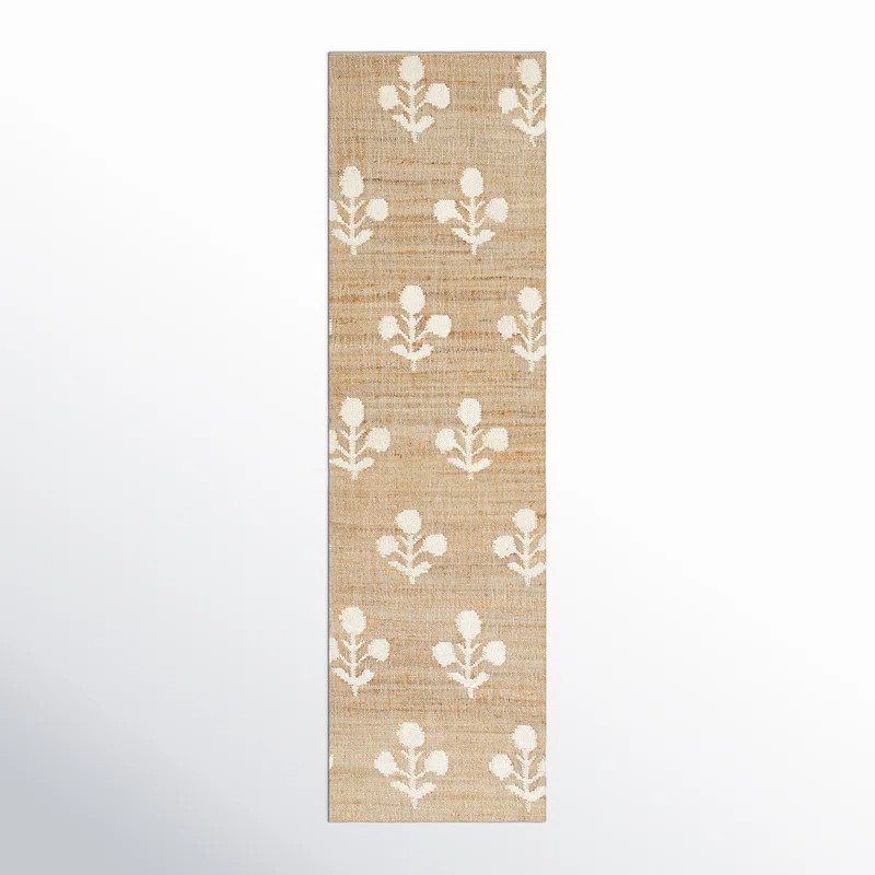 Erin Gates by Momeni Orchard Bloom Natural Hand Woven Wool and Jute Area Rug | Birch Lane