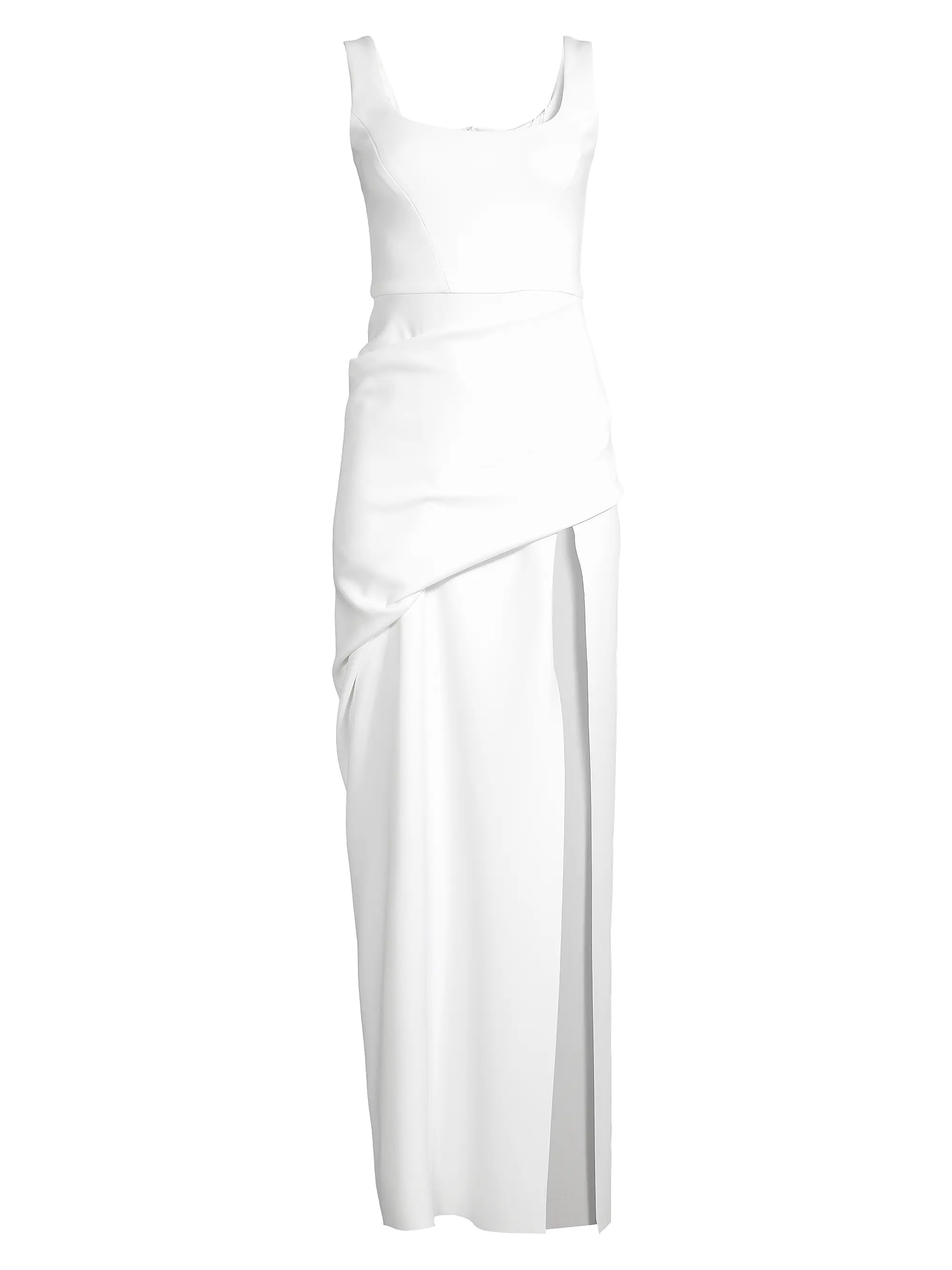 Black Halo Eve Katia Draped Gown | Saks Fifth Avenue | Saks Fifth Avenue