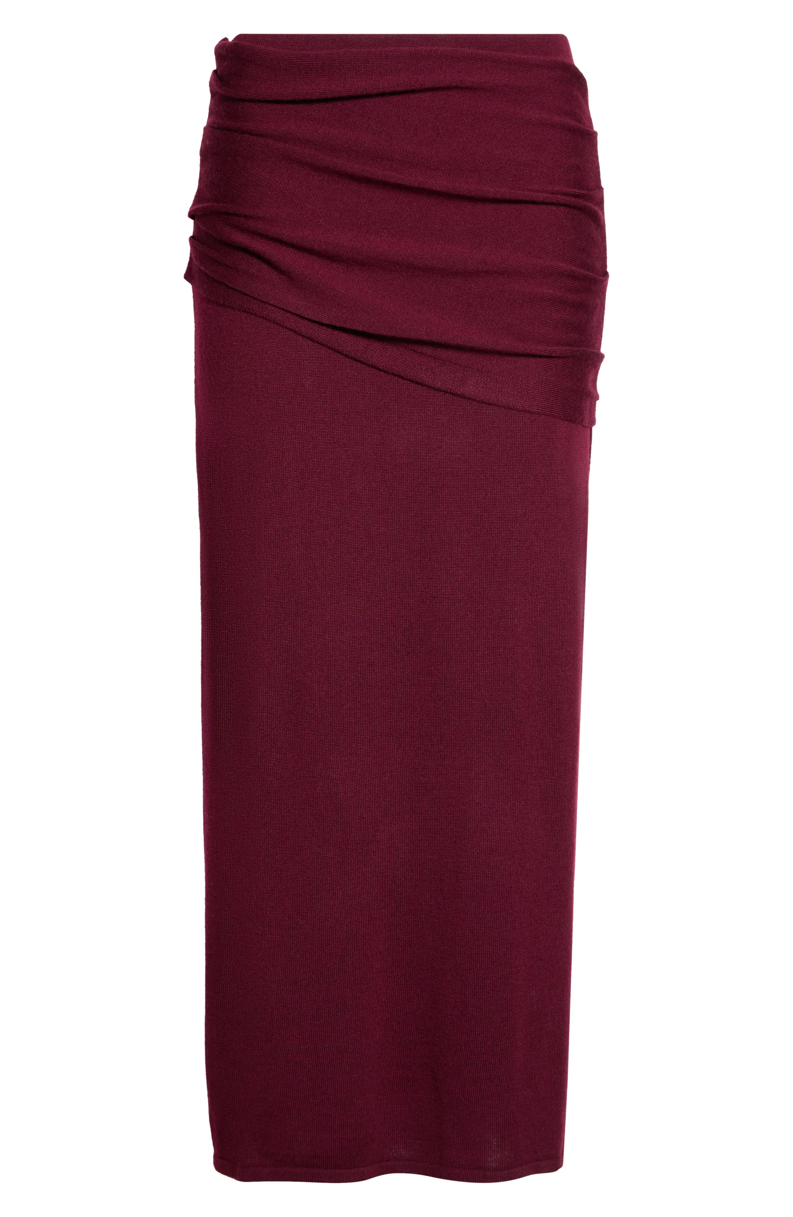 STAUD Wilma Merino Wool Skirt in Pinot at Nordstrom, Size Medium | Nordstrom
