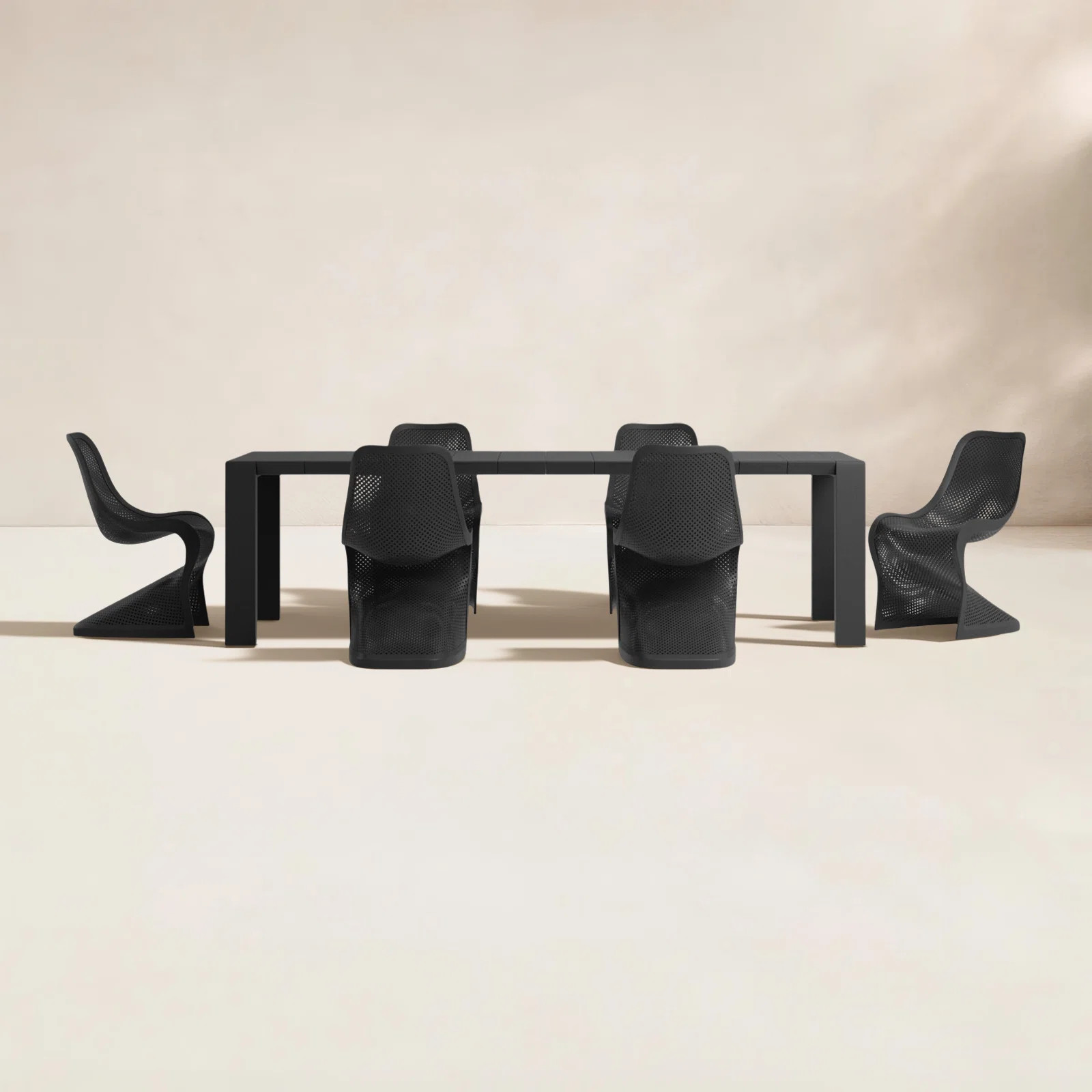 Farrah 6 - Person Patio Dining Set with Extendable Rectangular Table | Wayfair North America