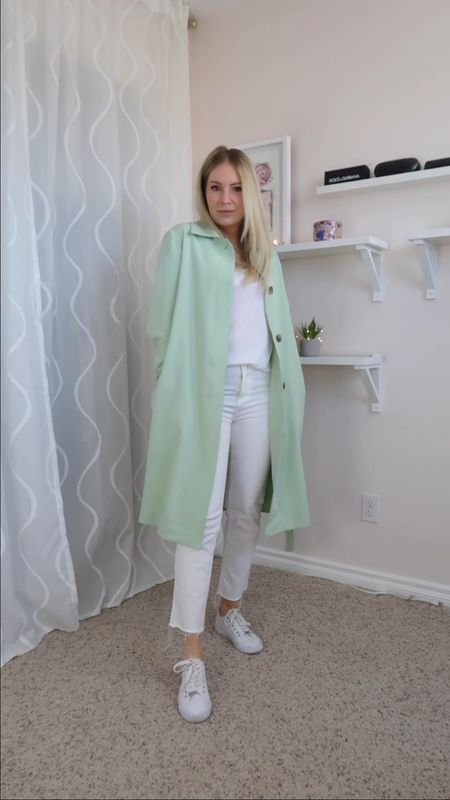 The perfect pop of color for your spring wardrobe and its on sale!!! Currently 15% off at Joe Fresh 💚🤍

Tags
Green twill jacket, spring outfits, white denim, white sneakers, mothers day gifts, jeans, travel outfit, 

#LTKunder100 #LTKsalealert #LTKSeasonal