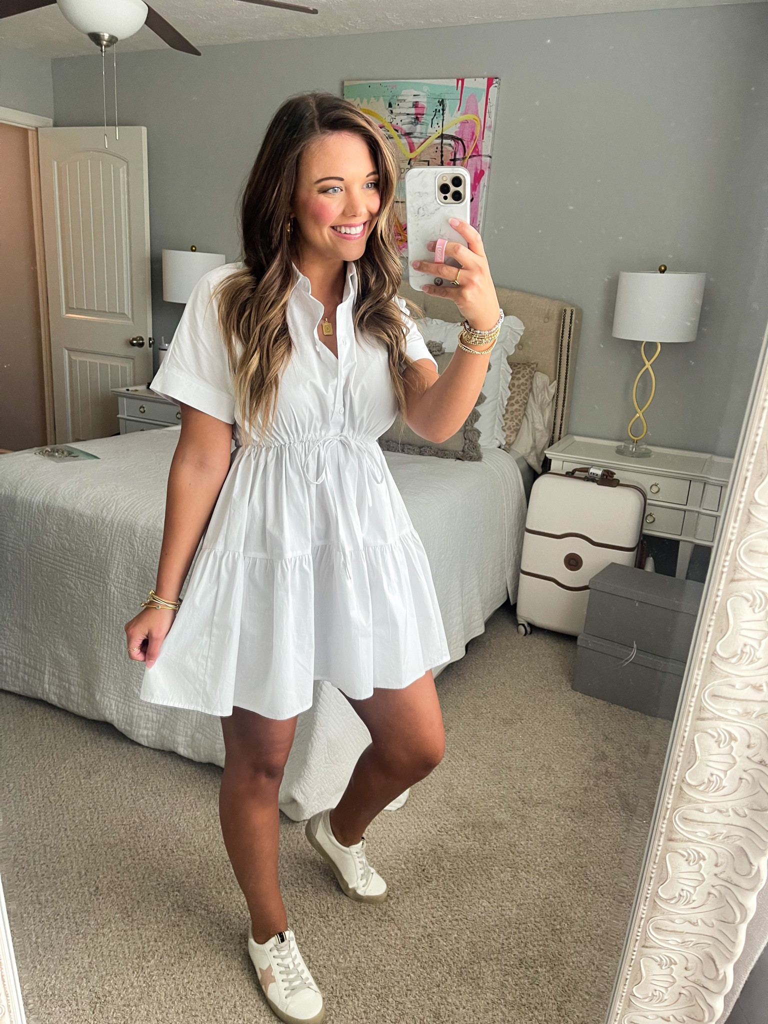 Best white dress for your closet!! 

#LTKSeasonal #LTKunder50 #LTKFind