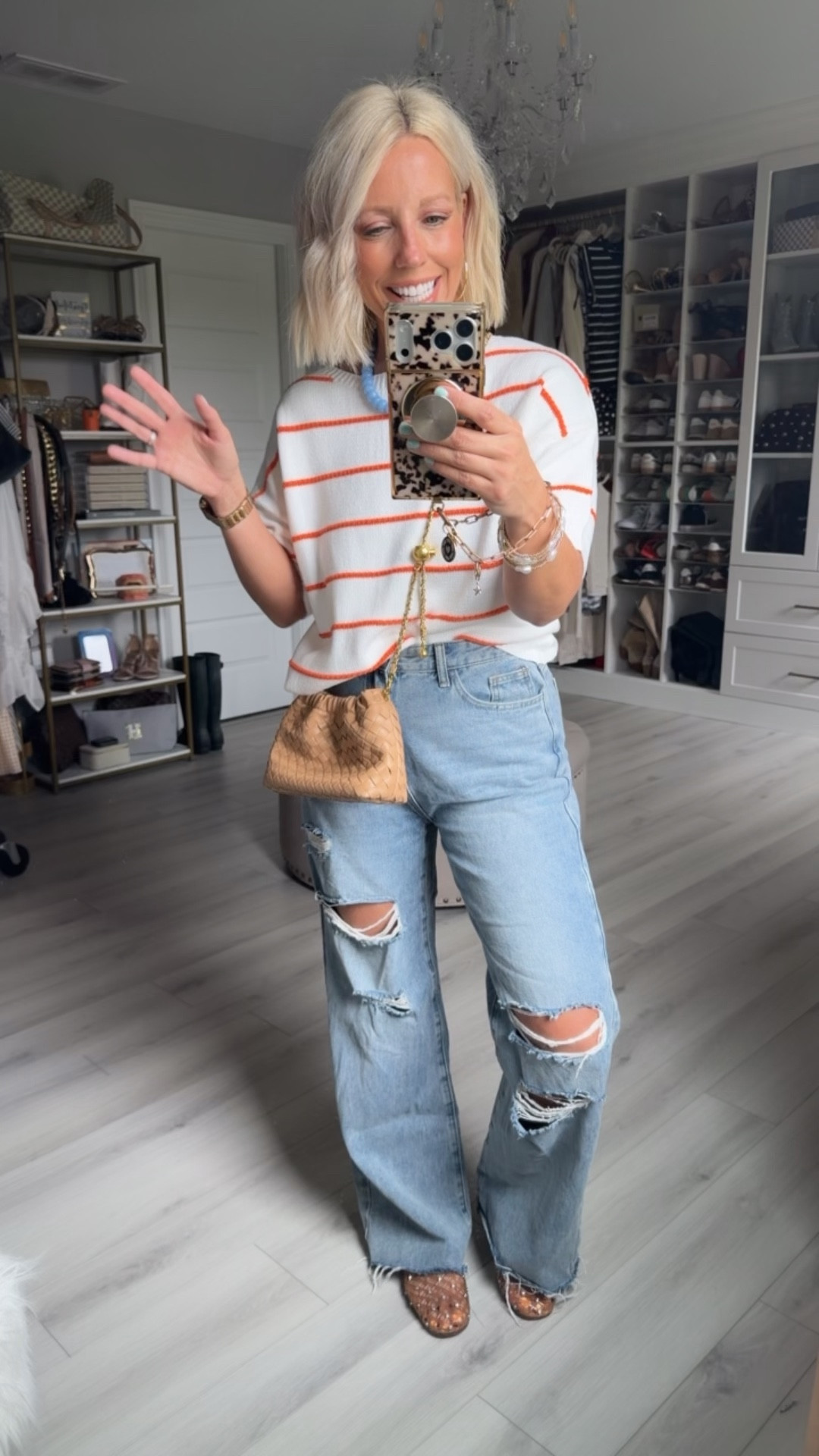Top small
Jeans medium (roomy fit)

#LTKSaleAlert #LTKSeasonal #LTKootd