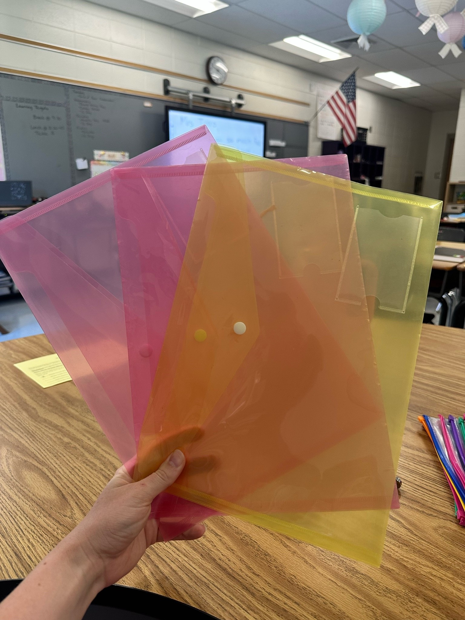 Plastic Binder Pockets
