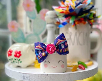 Fiesta Marshmallow Mug Band Bow / Cinco De Mayo / May Tiered | Etsy | Etsy (US)