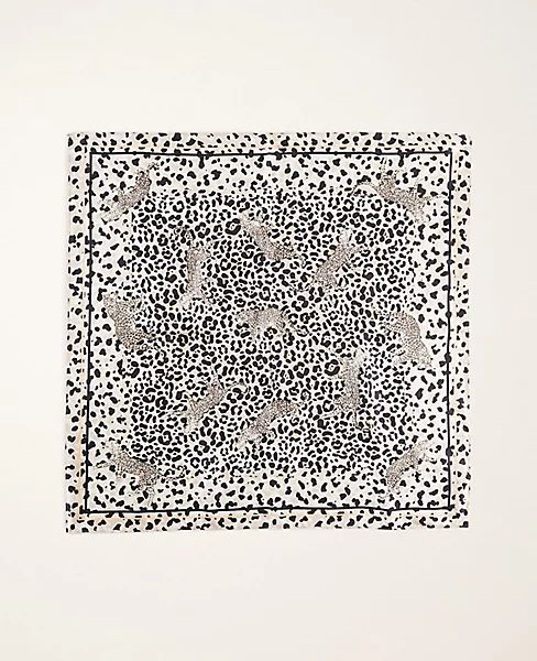 Leopard Print Silk Little Scarf | Ann Taylor (US)