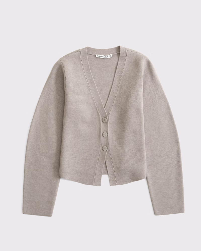 LuxeLoft Rounded Sleeve Cardigan | Abercrombie & Fitch (UK)