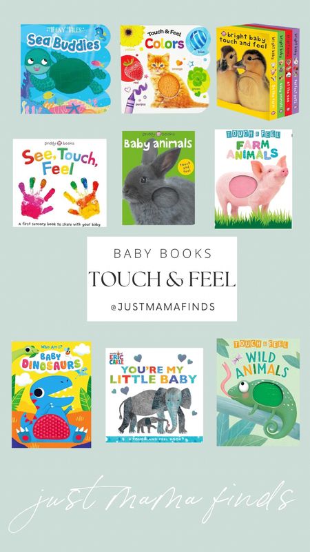 Some of our favorite touch & feel books for baby’s! They love these! 

Touch and feel books, baby books, baby finds, baby toys, baby essentials 

#LTKFindsUnder50 #LTKKids #LTKBaby