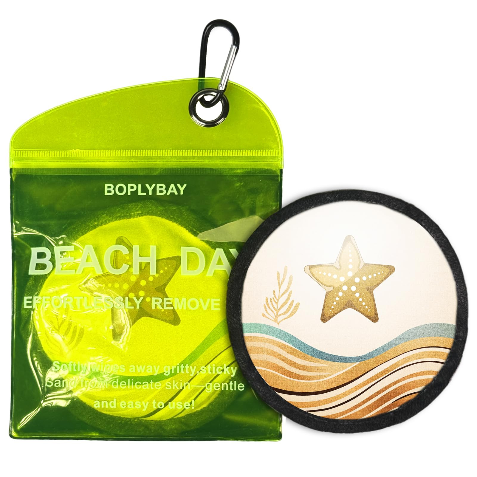 Natural Sand Remover Pouch for Beach & Travel | Aloe, Oat & Vitamin E Powder | Talc-Free, Hypoall... | Amazon (US)