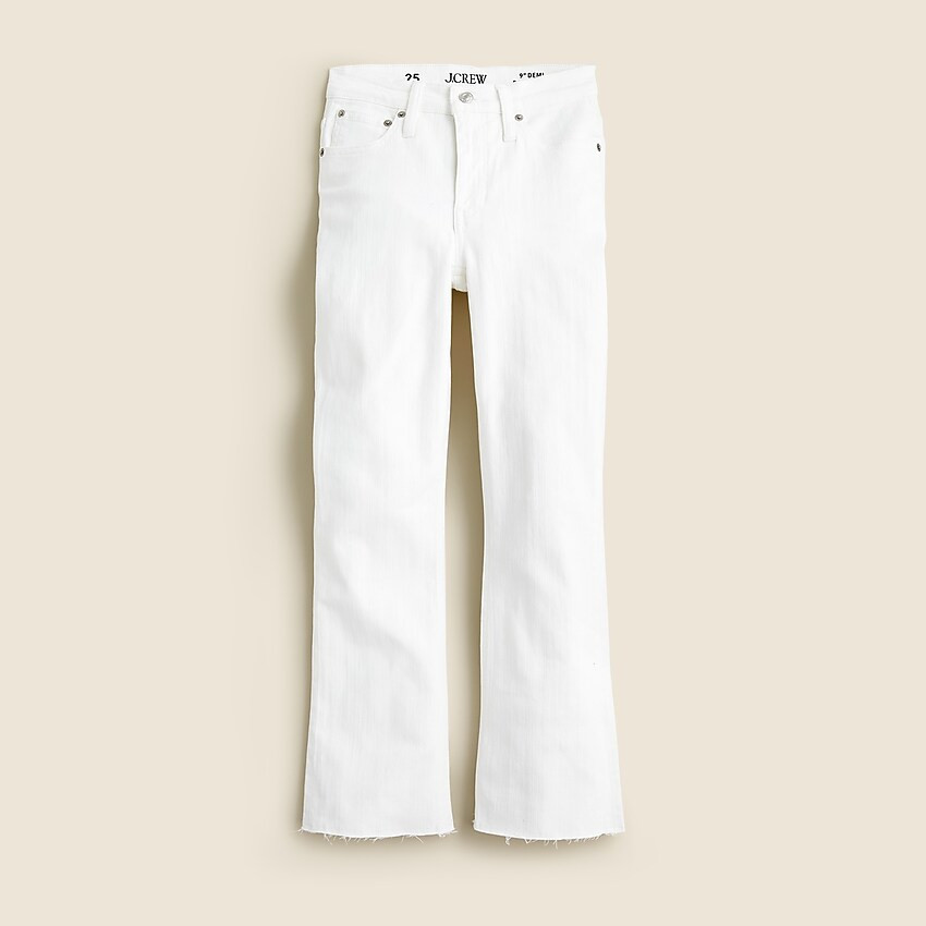 9" demi-boot crop jean in White wash | J. Crew US