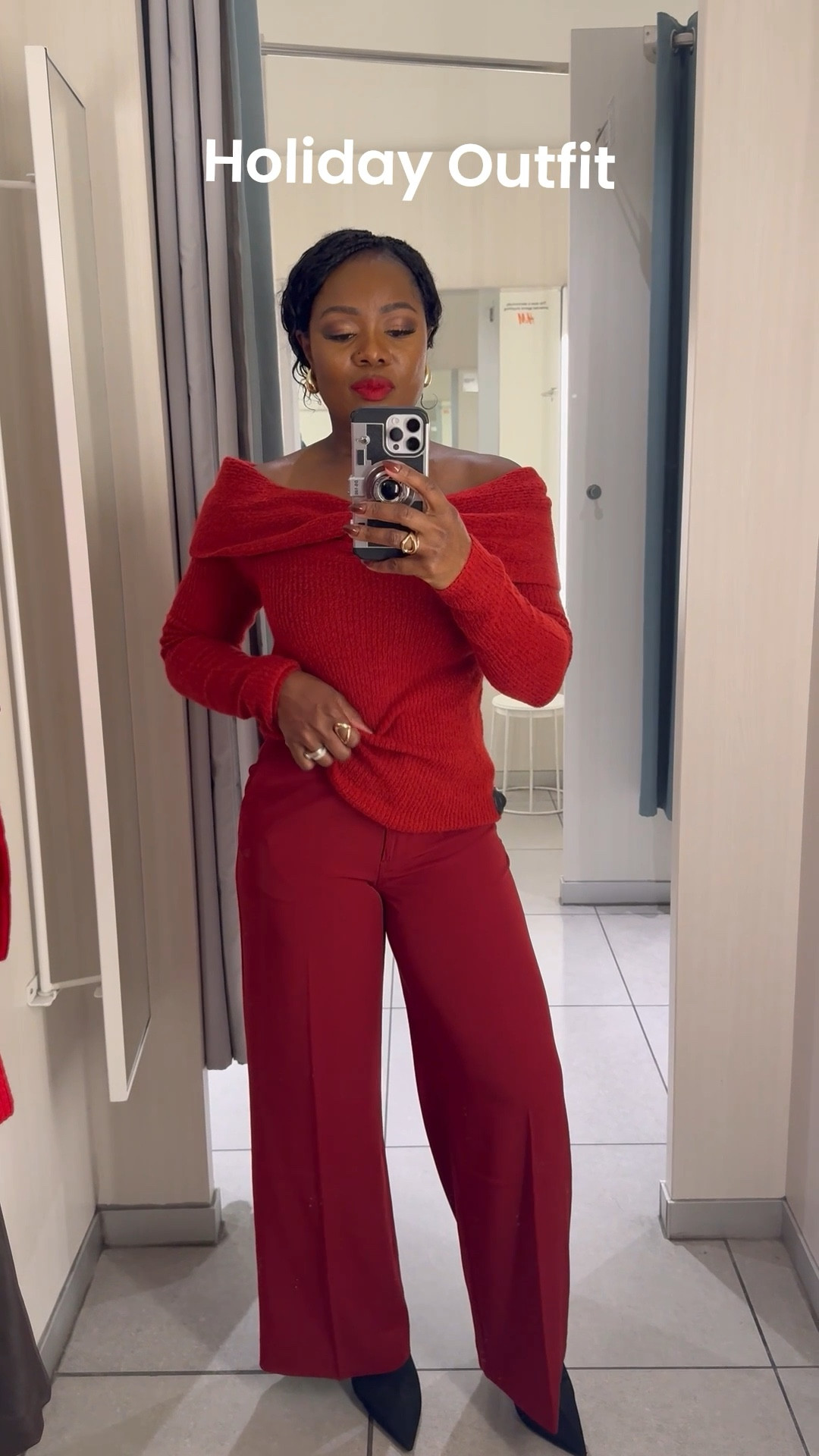 Red and lovely. Holiday outfits ideas. Shop the look. #redoutfit #holidayoutfits #sweater

#LTKHoliday #LTKSeasonal #LTKFindsUnder100