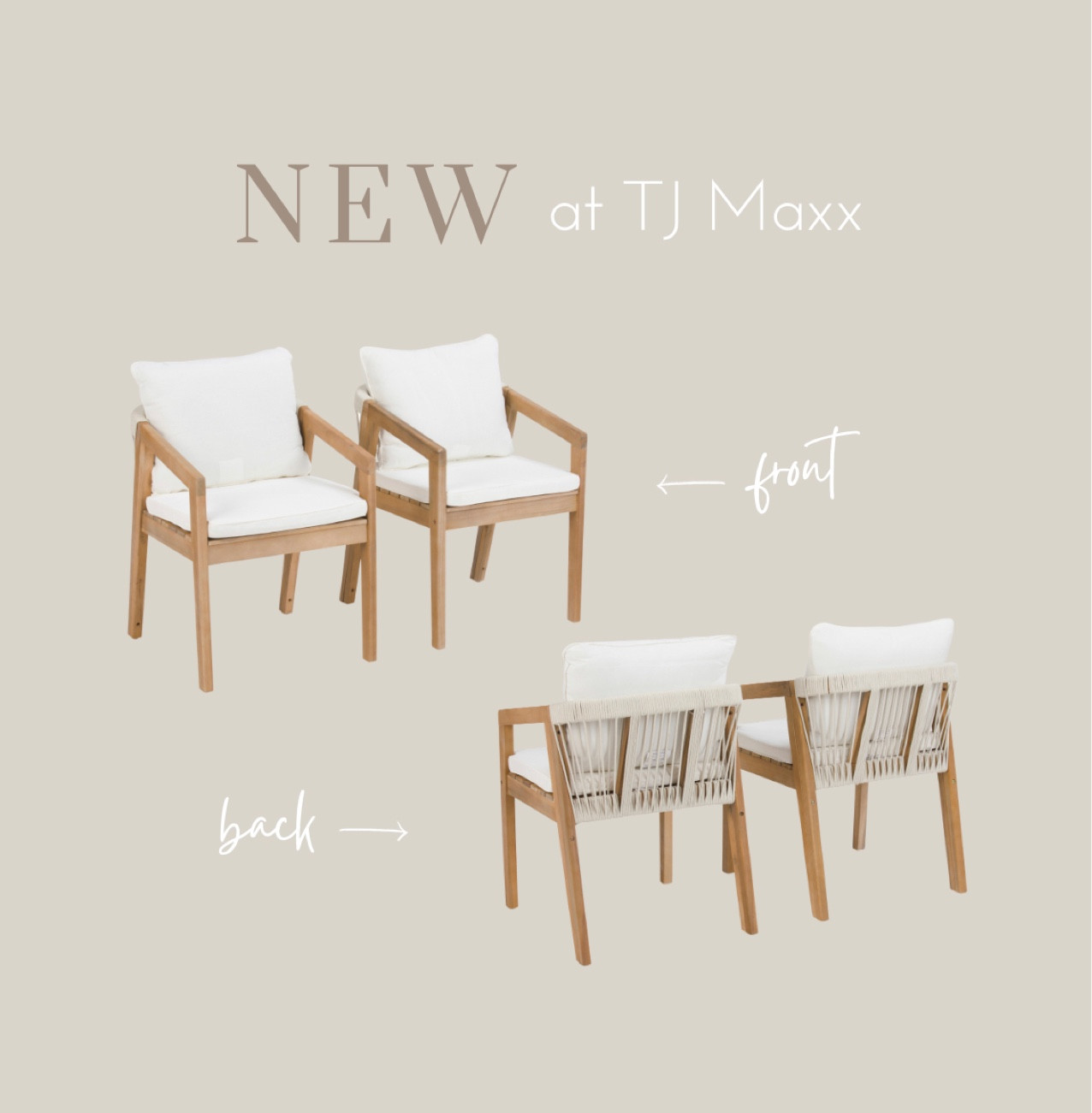 Designer look for less! Love these outdoor chairs and the detail on the back.

Outdoor furniture, outdoor chairs, woven chairs, coastal chairs, patio furniture, outdoor dining chairs, outdoor dining, outdoor decor, outdoor design

#LTKHome #LTKSeasonal