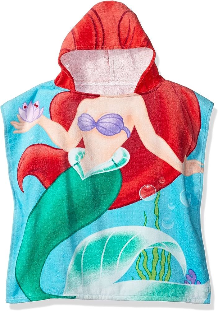 Disney Little Mermaid Ariel Cotton Hooded Towel | Amazon (US)