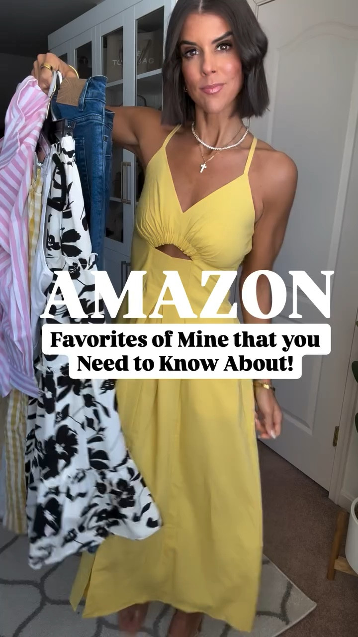 Amazon favorites! I’m 5’5 and in size small in all. Jeans fit true to size. I have the 16 inch in my tennis necklace. 

#LTKSeasonal