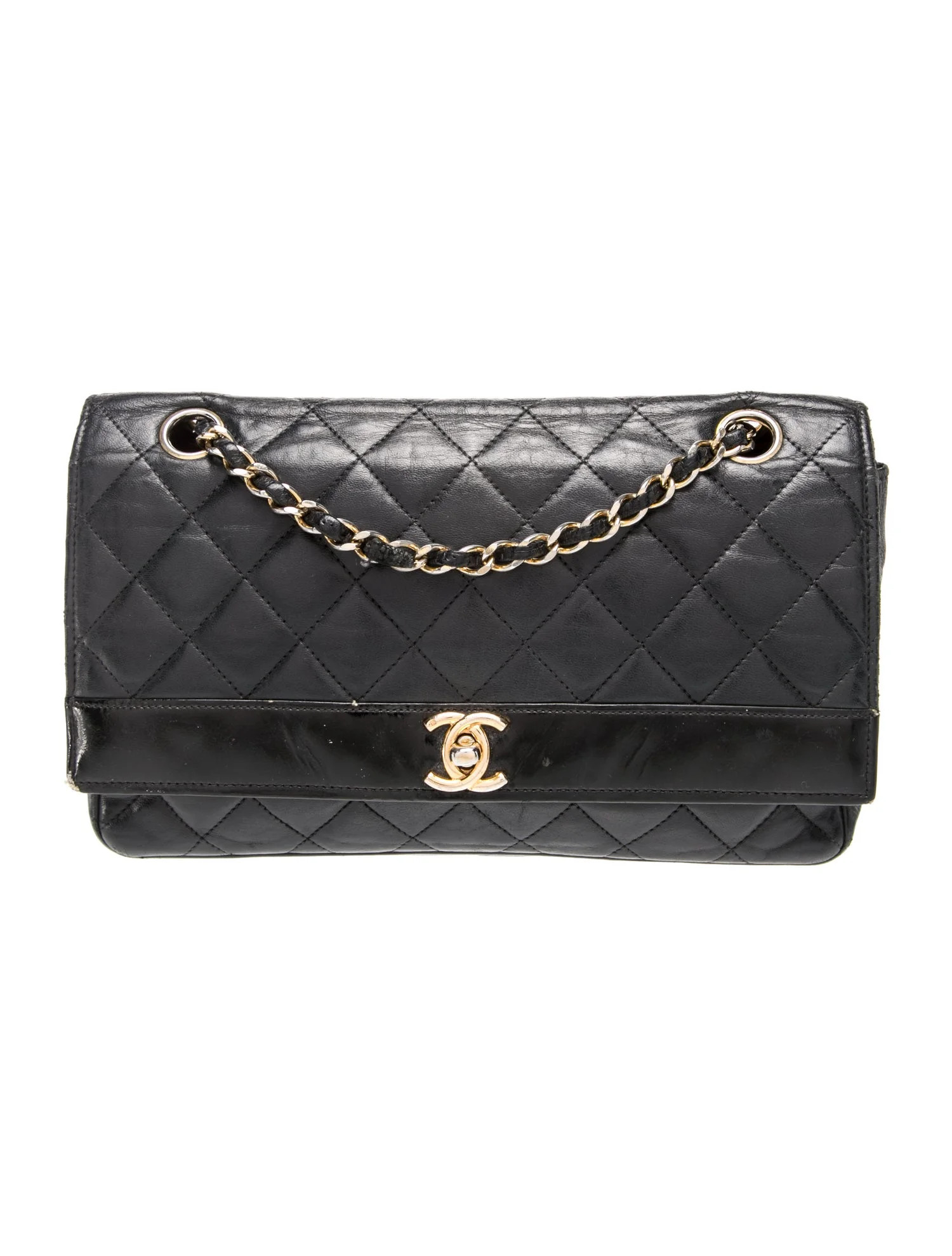 Chanel Quilted CC Flap Bag - Black Shoulder Bags, Handbags - CHA1391903 | The RealReal | The RealReal