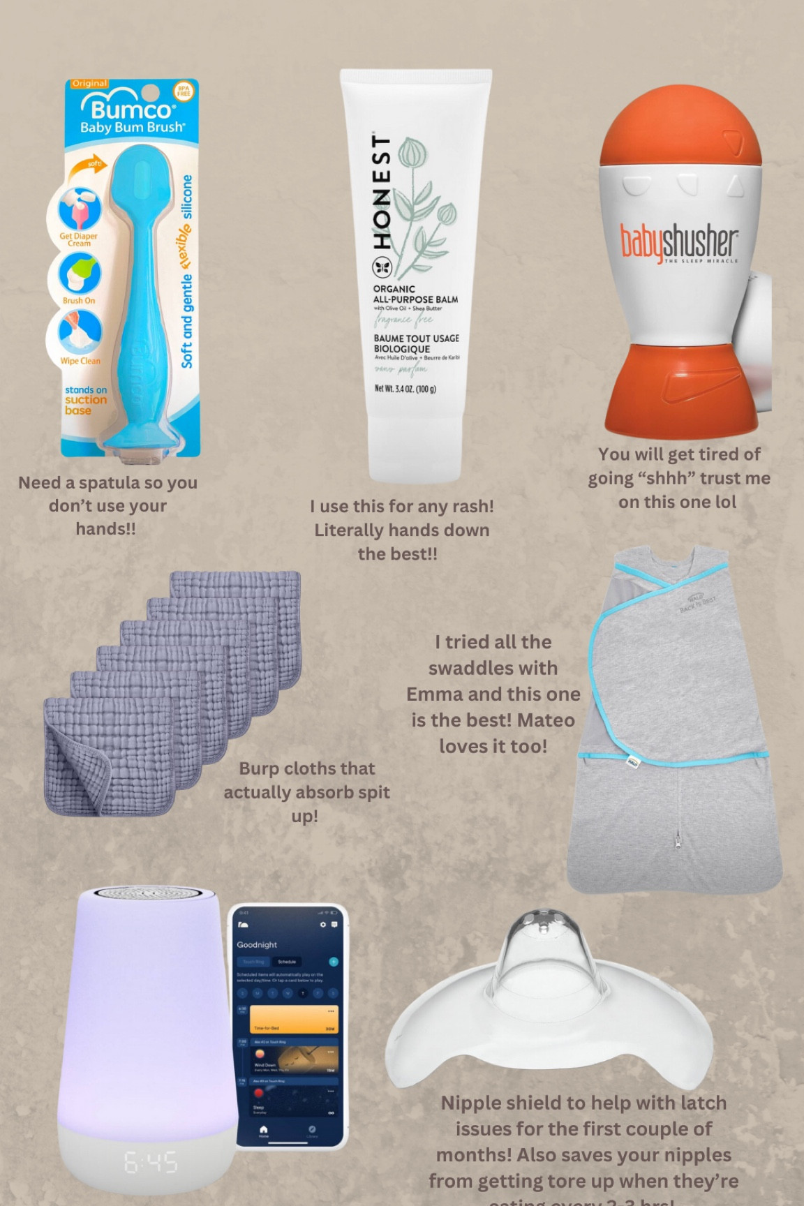 These are all of my newborn must haves that I used for my first baby and now my second! 

#LTKBaby