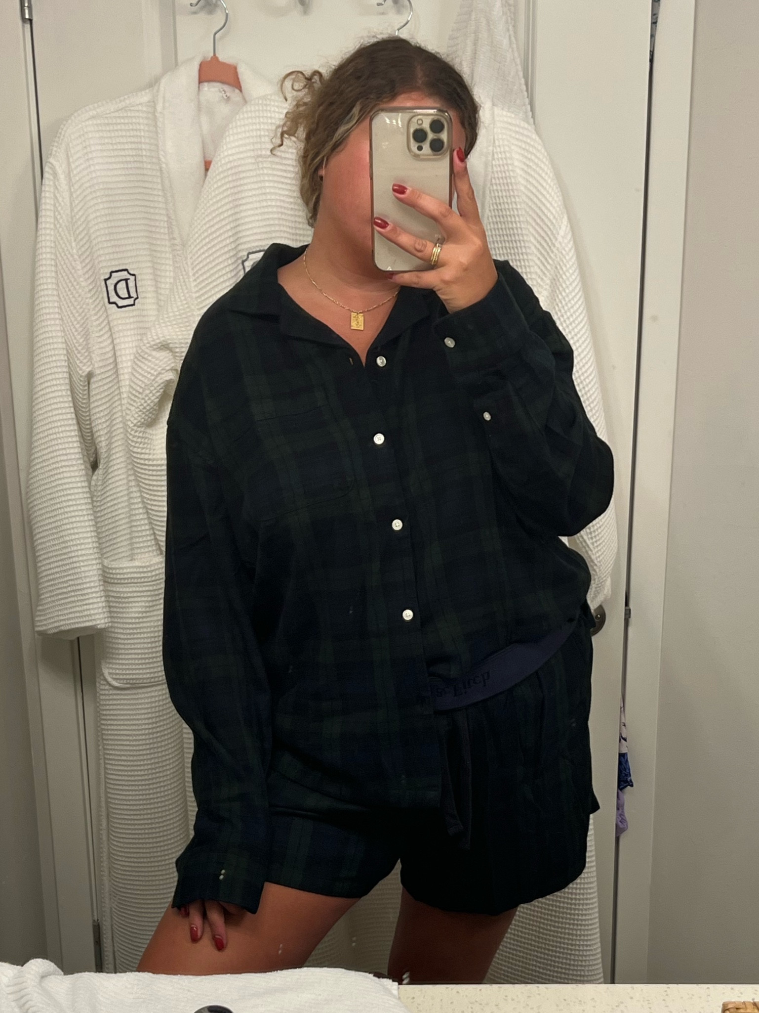 Abercrombie His and hers matching green and navy plaid holiday pajamas and it even comes with a matching dog flannel

#LTKHoliday #LTKunder50 #LTKSeasonal