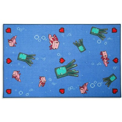 Ukonic Minecraft Underwater Printed Area Rug | 60 x 39 Inches | Target