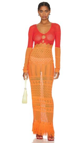 Soth Dress in Orange Multi | Revolve Clothing (Global)