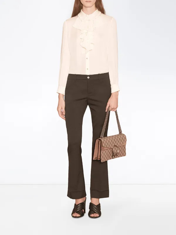 'Dionysus' Schultertasche mit Monogrammmuster | Farfetch Global