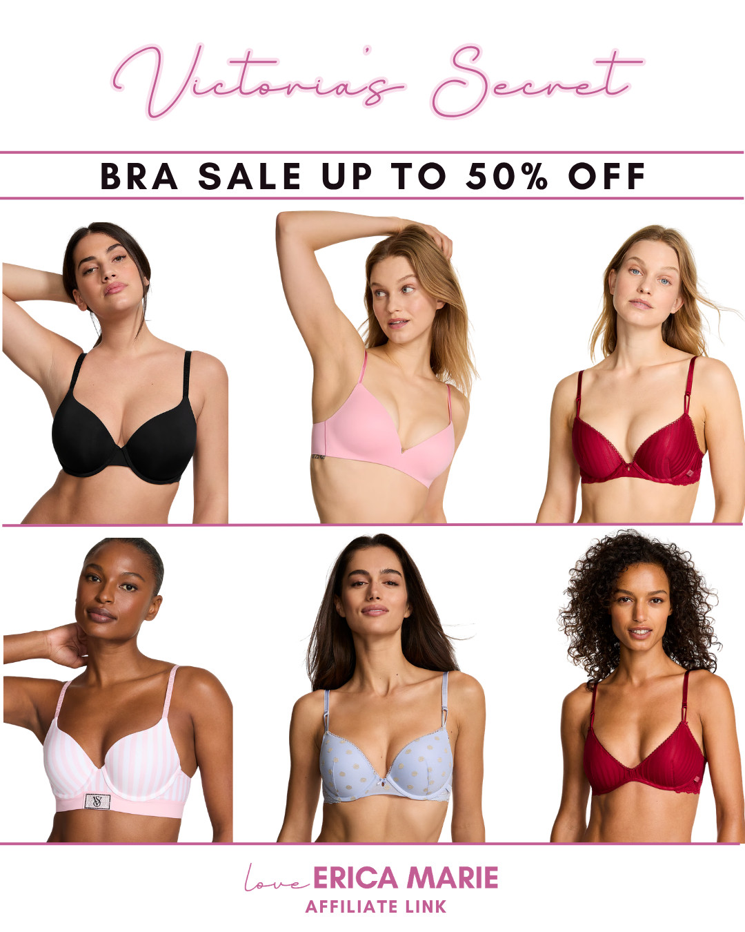 I love finding a good bra, and this Victoria’s Secret sale is such a good time to grab a few favorites. The fabrics looks soft and smooth on the skin, and the support feels secure enough for all-day wear. Whether you prefer lightly lined, wireless, or push-up styles, there are so many options to choose from. The bras have structured support, adjustable straps, and durable bands, and are so pretty. Perfect for everyday wear! brasale, victoriasecret, everyday bra, fashion 

 #LTKSaleAlert #LTKMidsize #LTKBeauty