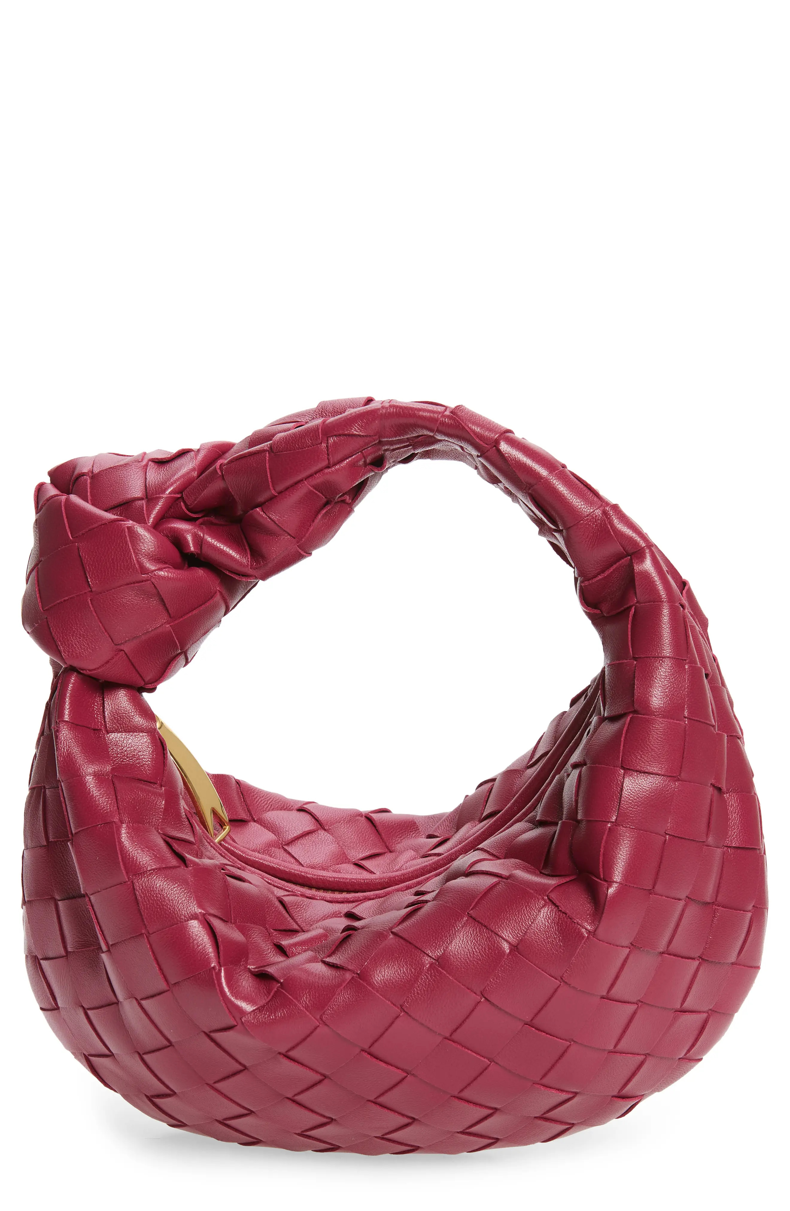 Bottega Veneta Mini Jodie Leather Hobo - Red | Nordstrom