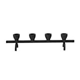 Bloomingville Textured Metal, Black (Holds 4 Tapers) Candle Holder | Amazon (US)