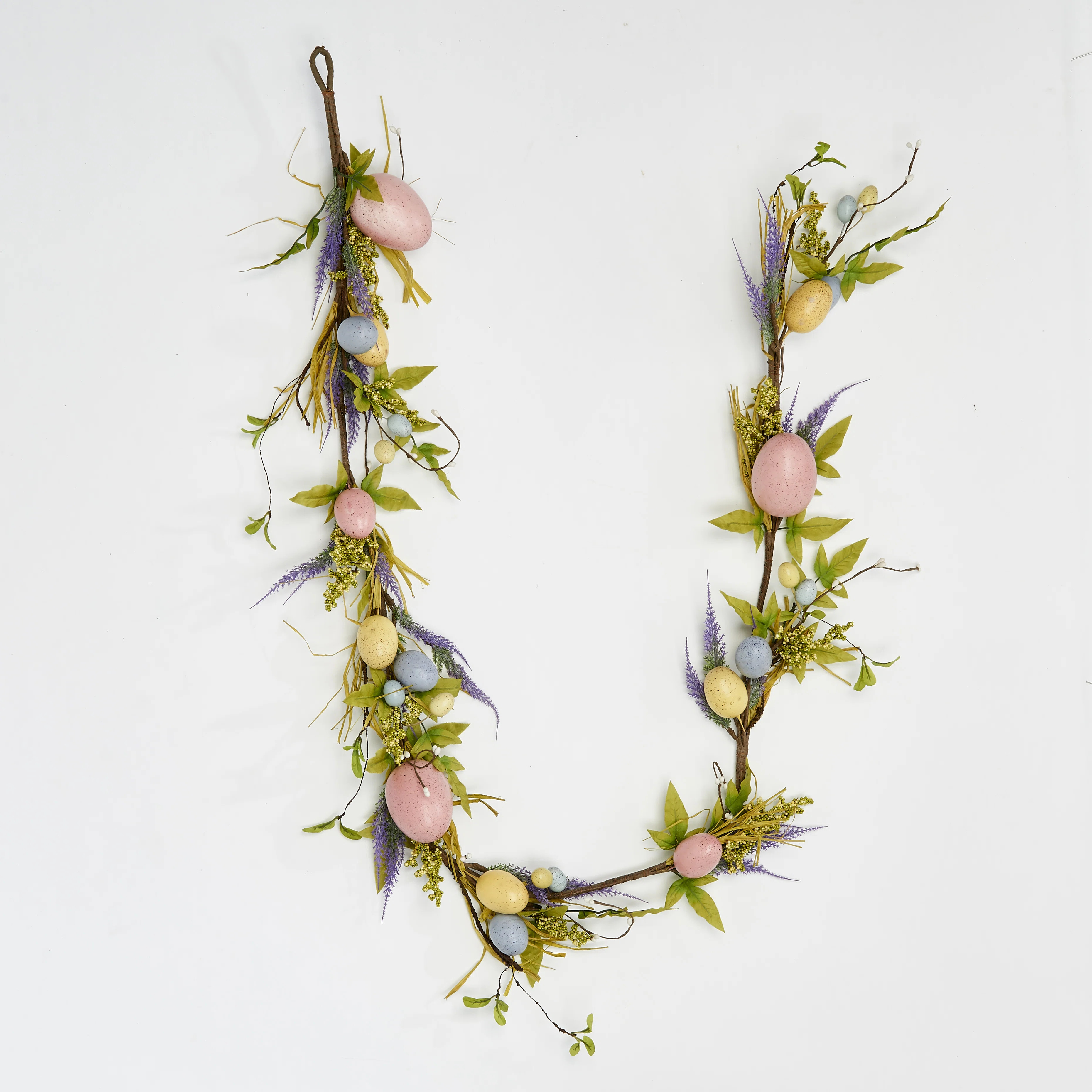 6' Easter Artificial Floral and Eggs Garland | Wayfair North America