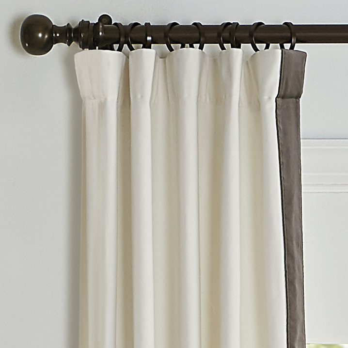 Signature Velvet Framed Drapery Panel Set with Cotton Lining & Sun Protection | Ballard Designs, Inc.