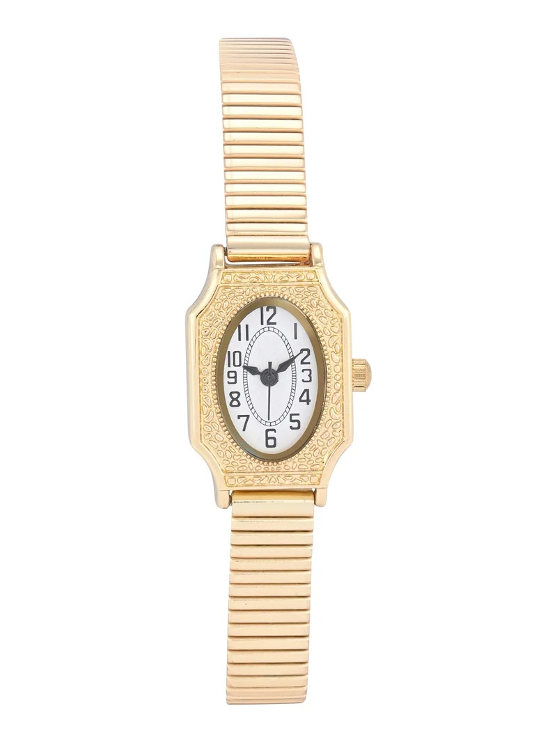 No Boundaries Adult Female Goldtone Vintage Decorative Case Watch With Matching Expansion Bracele... | Walmart (US)