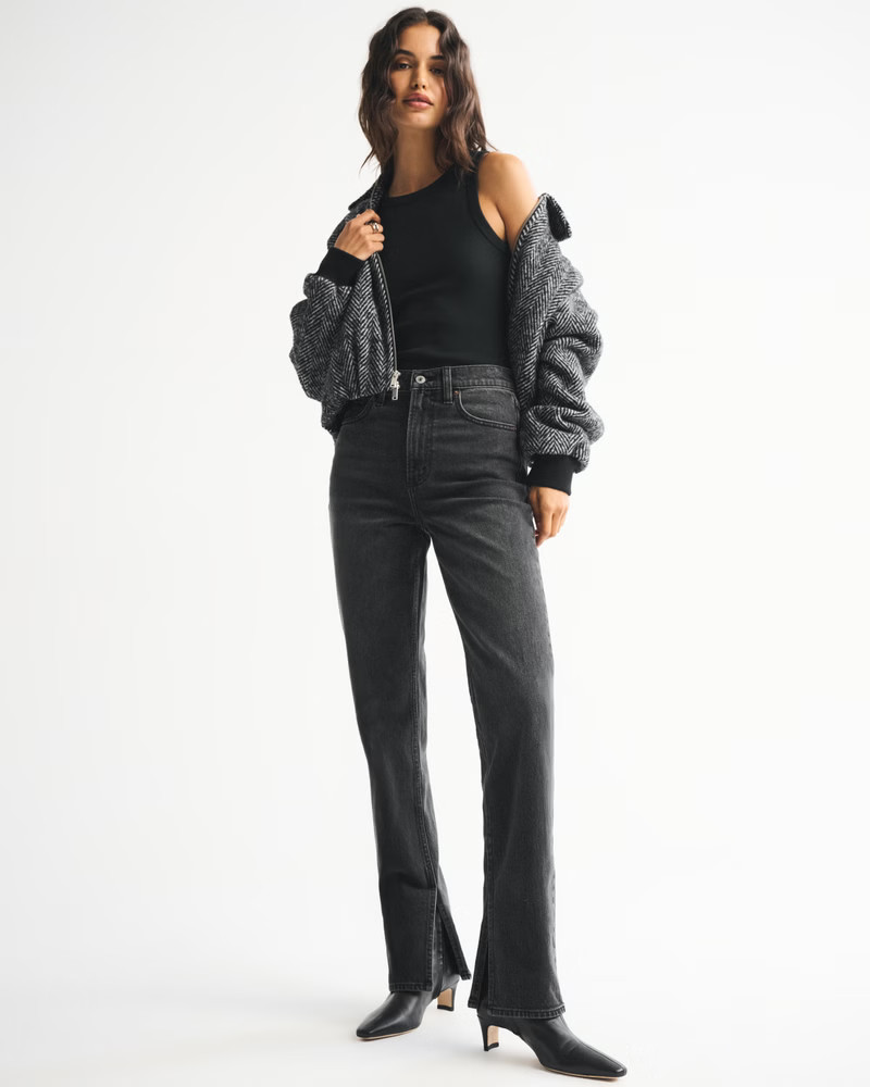 Mid Rise 90s Straight Jean | Abercrombie & Fitch (US)