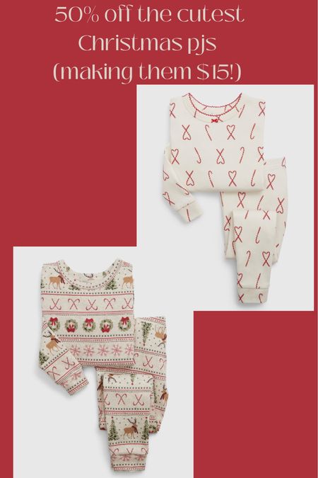 Christmas pajamas 50% off! Making them $15 

#LTKsalealert #LTKSeasonal #LTKHoliday