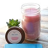 Pink Candle - 16 oz soy mason jar candle | Amazon (US)