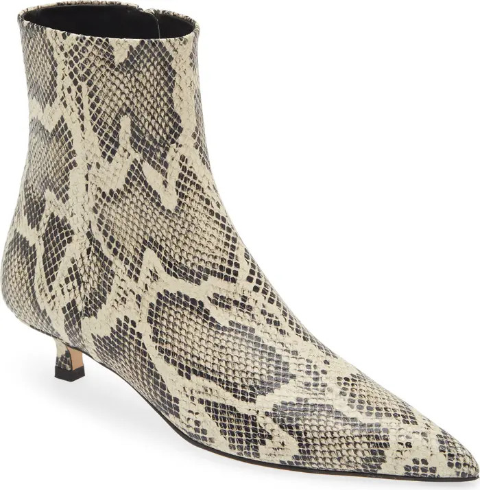 Sofie Embossed Snake Print Bootie (Women) | Nordstrom