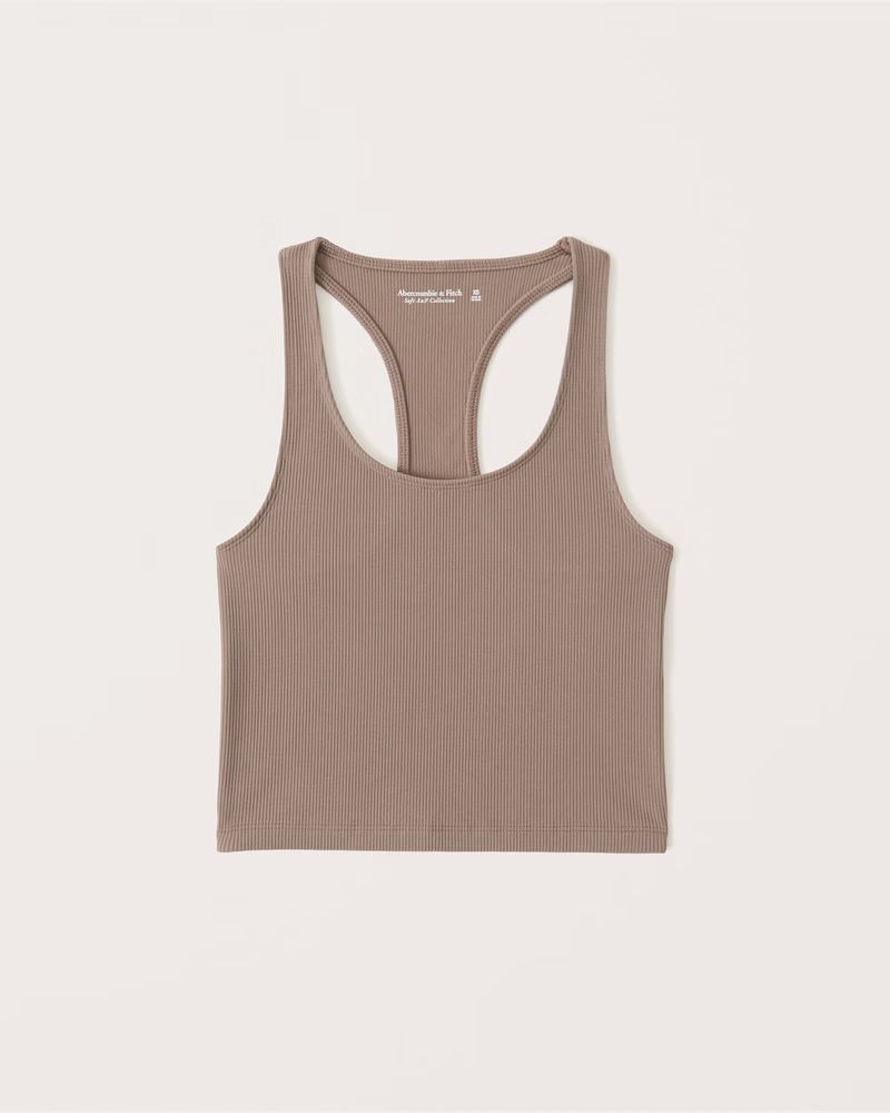 Women's Seamless Ribbed Racerback Scoopneck Tank | Women's Tops | Abercrombie.com | Abercrombie & Fitch (US)