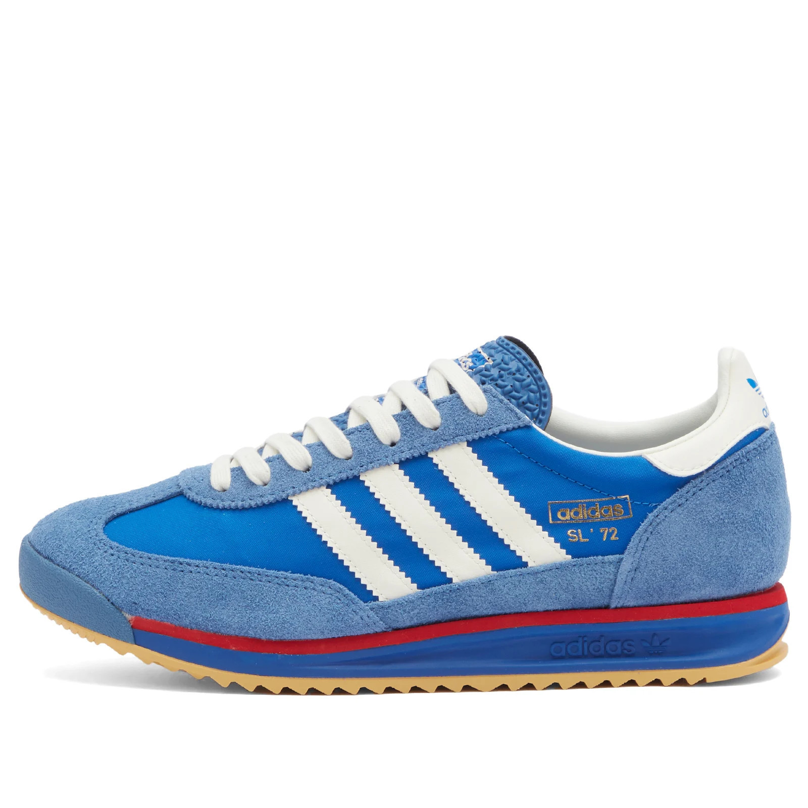 Adidas SL 72 RS Sneakers in Blue/Core White/Better Scarlet, Size UK 3.5 | END. Clothing