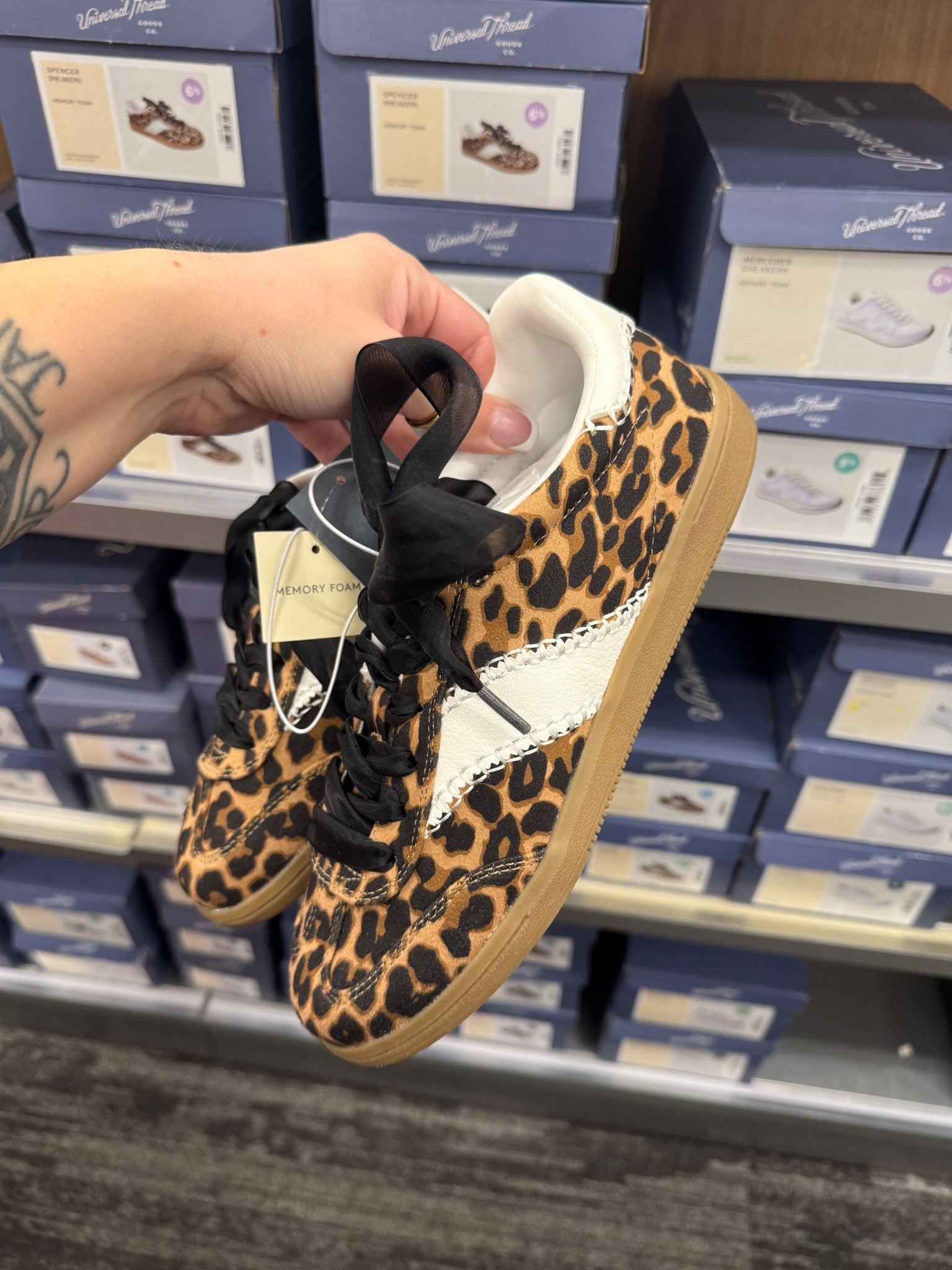 Spotted the cutest sneakers at Target today 🐆💫 Linking them here so you can grab a pair too!