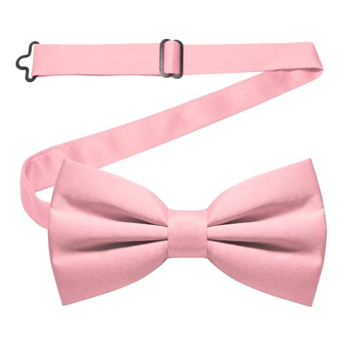 JEMYGINS Solid Color Pre-tied Bow Tie Adjustable Bowtie for Men | Amazon (US)