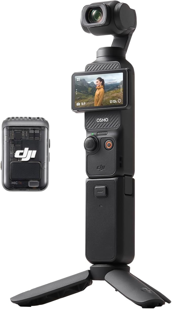 DJI Osmo Pocket 3 Kreativ Combo, vlog kamera 4K mit 1-Zoll-CMOS und 4K/120 fps Video, 3-Achsen-St... | Amazon (DE)
