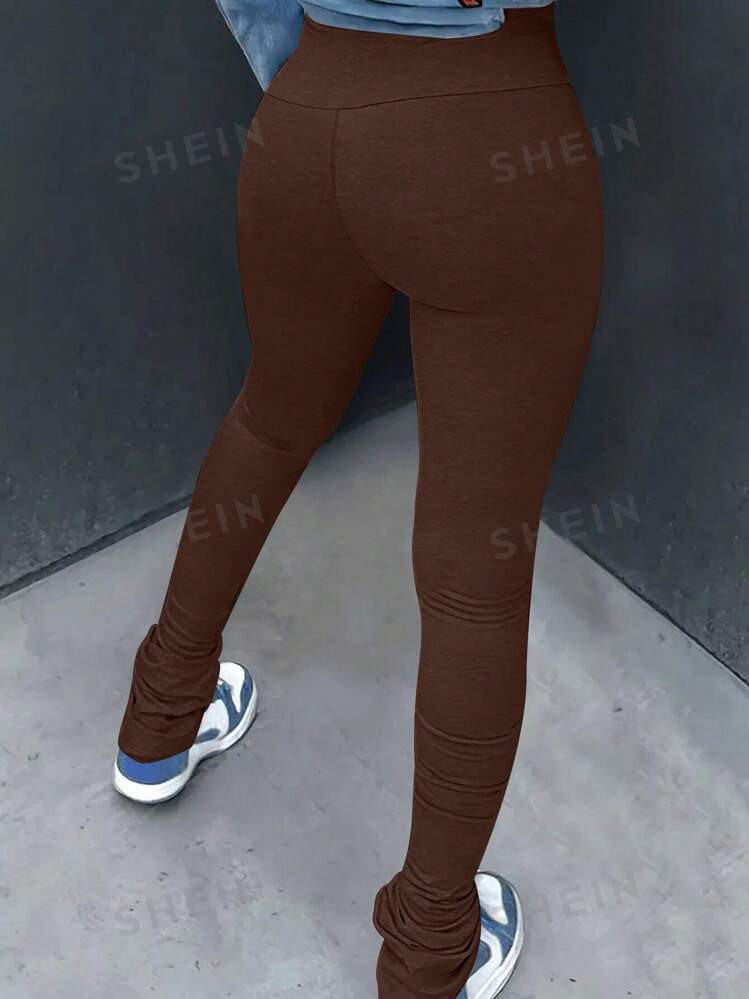 SHEIN Slayr Women\ Solid Color Minimalist Everyday Stackable Pants | SHEIN