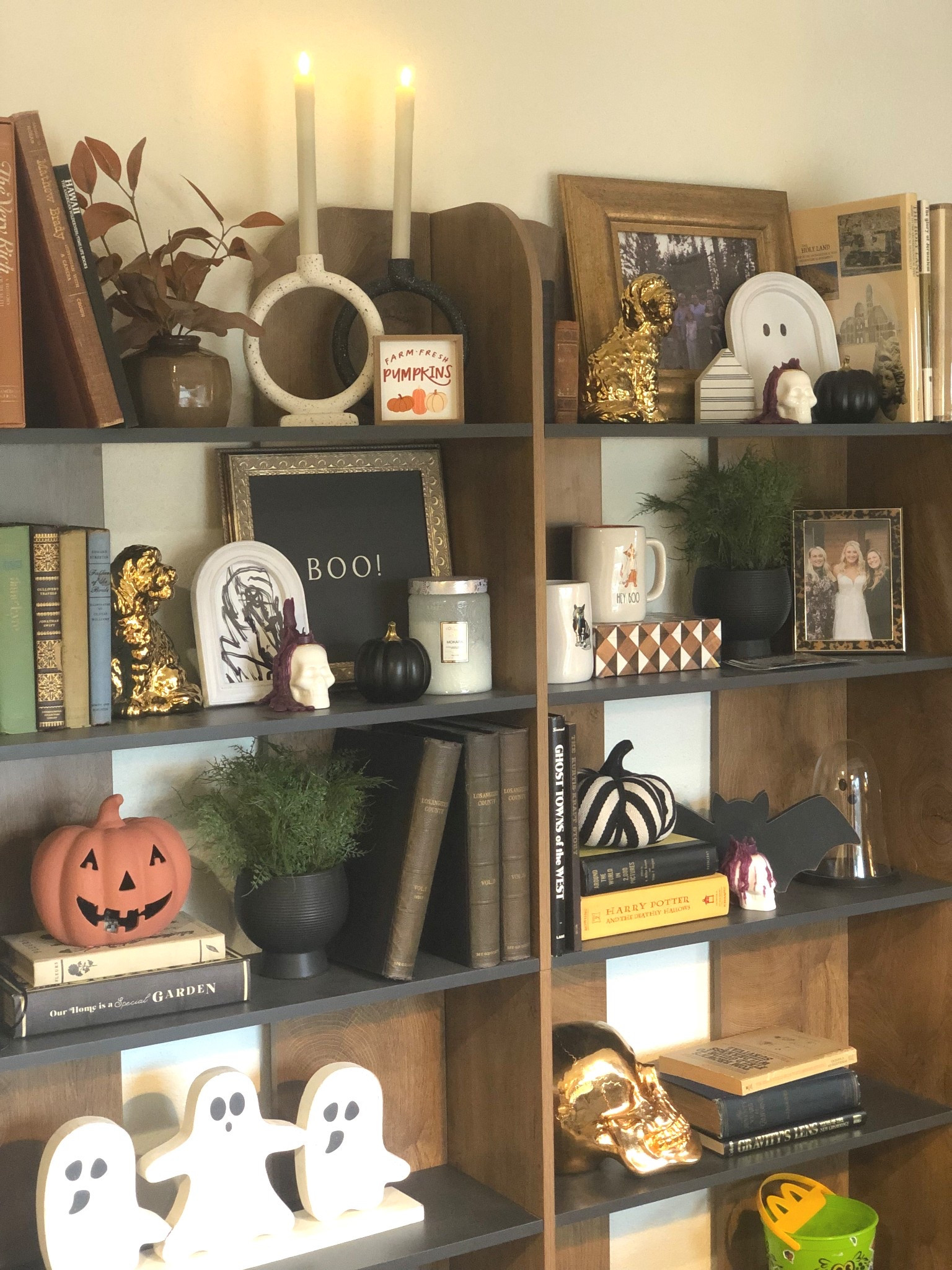 Loving this wall unit from Amazon and was really able to fill it up with our fall and Halloween decor!  Linked anything I could, including the shelving unit!! 

#LTKHome #LTKHalloween