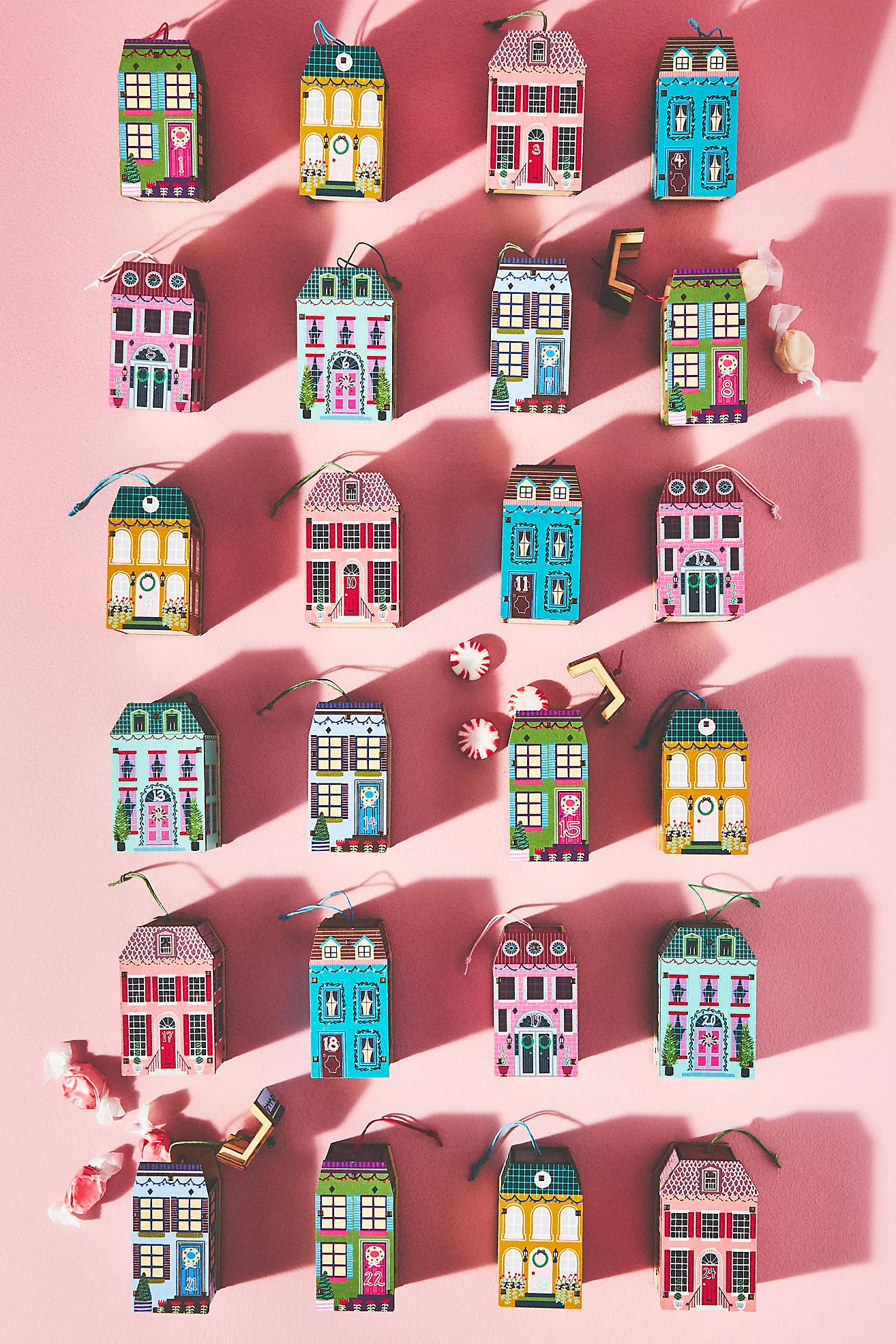 Winter City Advent Calendar Ornament Set | Anthropologie (US)