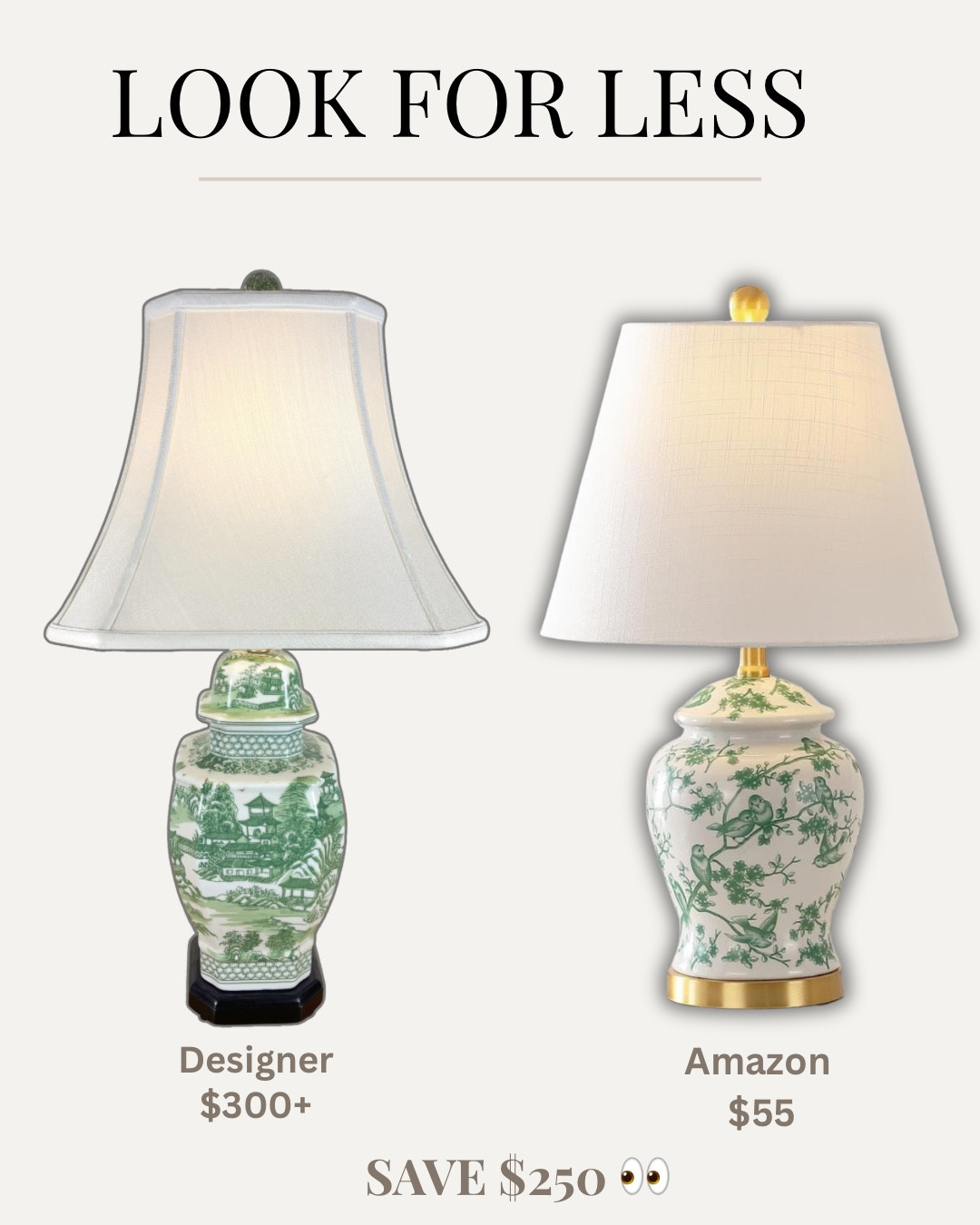 Found the prettiest chinoiserie lamp dupe 🤍
Same high-end look for WAY less 👀

Linking both so you can compare!

chinoiserie lamp, green table lamp, ginger jar lamp, amazon home decor, lamp dupe


#LTKHome #LTKOver40 #LTKU
