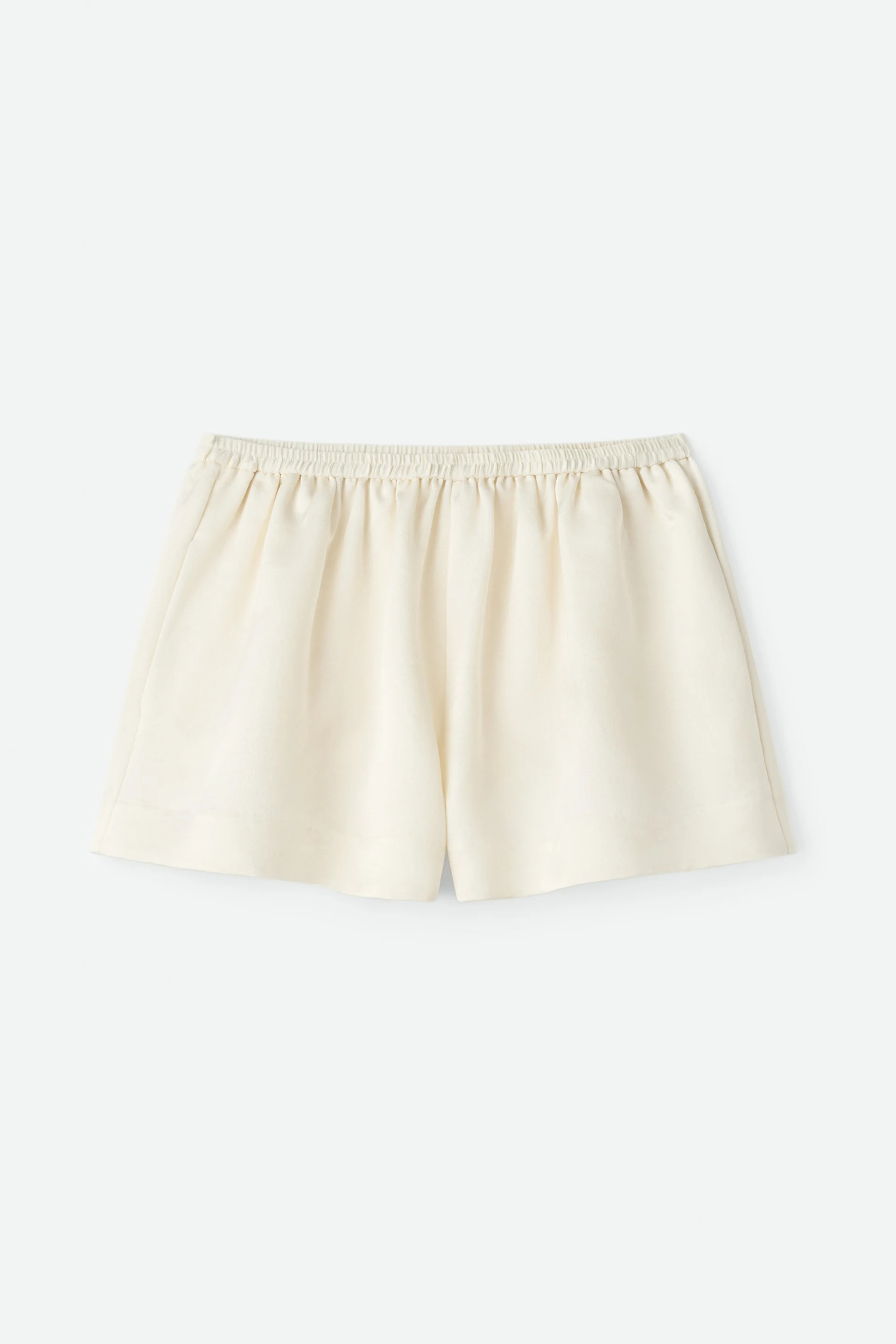 Silk shorts - Shorts - Ivory | Soft Goat | Soft Goat