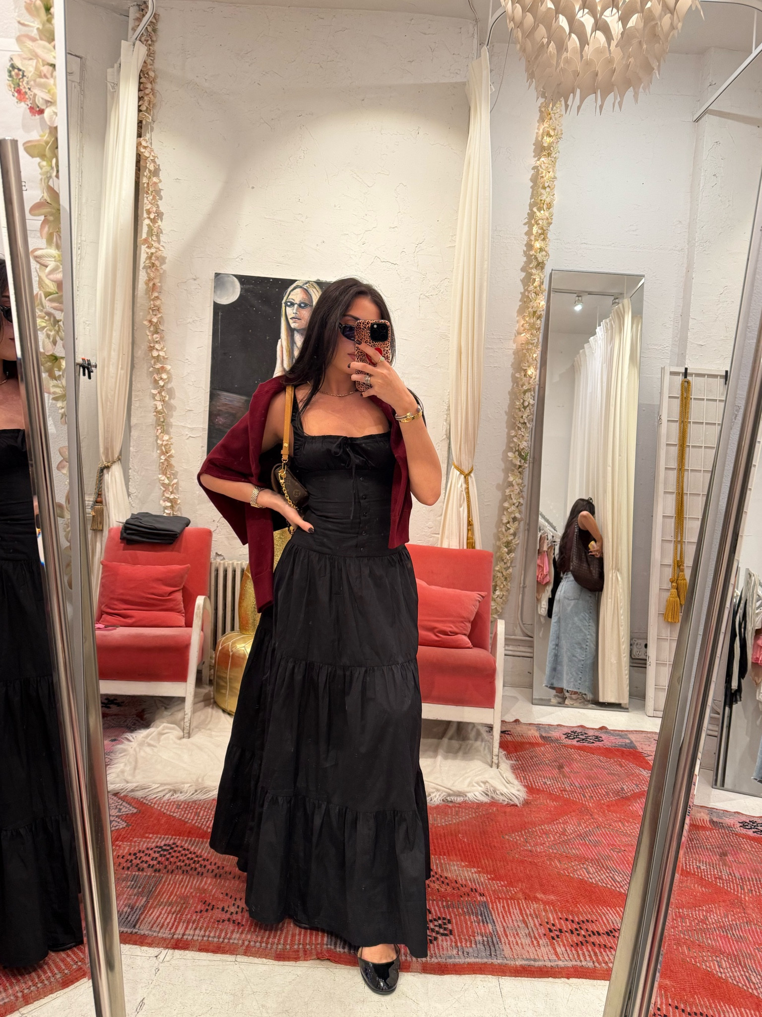Size small dress. Sweater from Zara 