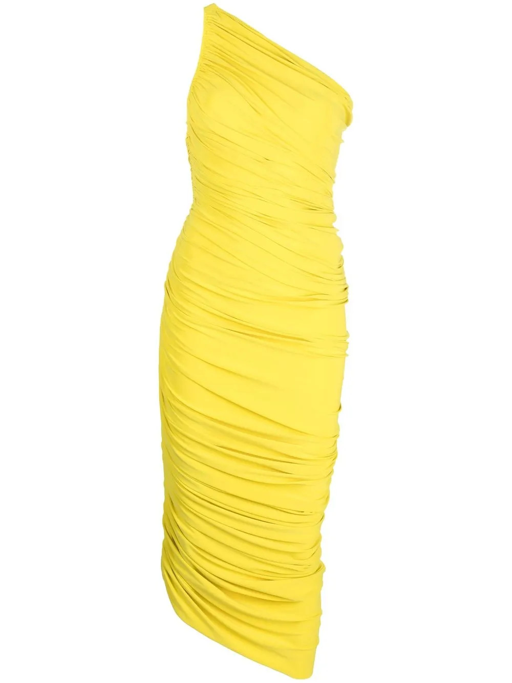 Norma Kamali Ruched one-shoulder Dress - Farfetch | Farfetch Global